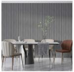 Lameo Panou riflaj decorativ/acustic Lameo Mini din MDF finisaj alb mat 30x275 cm (LAMEO_F110)