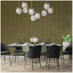 Lameo Panou riflaj decorativ/acustic Lameo Mini din MDF finisaj auriu 30x275 cm (LAMEO_F114)