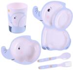 Bocioland Bocioland, Elefant, set de vase, 5 elemente Set pentru masa bebelusi