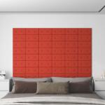 vidaXL 12 db piros műbőr fali panel 30 x 15 cm 0, 54 m2 (343969)