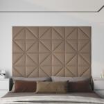 vidaXL 12 db kávészínű műbőr fali panel 30 x 30 cm 0, 54 m2 (343943)