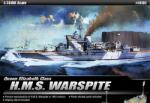 Academy H. M. S. Warspite csatahajó műanyag modell (1: 1350) (MA-14105) (MA-14105)