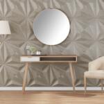 vidaXL 12 db betonmintás XPS csillagmintás fali panel 50 x 50 cm 3 m2 (4100071)