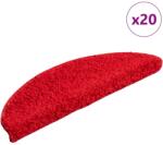 vidaXL 20 db piros lépcsőszőnyeg 56x17x3 cm (3365844)