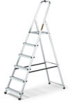 IRIS TOOLS HL-600-6S 6 (5+1) Lépcsős Alumínium Létra, Összecsukható, 125 kg Teherbírás