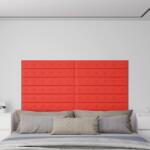 vidaXL 12 db piros műbőr fali panel 90 x 15 cm 1, 62 m2 (343997)