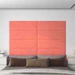 vidaXL 12 db rózsaszín bársony fali panel 90 x 30 cm 3, 24 m2 (343922)