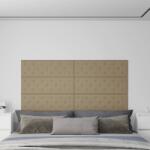 vidaXL 12 db kávészínű műbőr fali panel 90 x 30 cm 3, 24 m2 (344006)