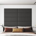 vidaXL 12 db szürke műbőr fali panel 90 x 30 cm 3, 24 m2 (343914)