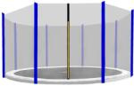 AGA Külső védőháló 366 cm átmérőjű trambulinhoz 8 rudas AGA MR1512OUT-8Blue - Fekete/kék (K11183-CO) - inlea