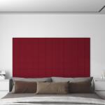 vidaXL 12 db bordó bársony fali panel 60 x 15 cm 1, 08 m2 (344067)