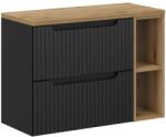 Comad Készlet szekrény Comad Nova Black NOVA BLACK D2 82-60-2S, szekrény Comad Nova Oak NOVA OAK 81-20-39, NOVA OAK A 89-80 (SETNOBBOAK80CMLR)