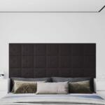 vidaXL 12 db fekete műbőr fali panel 30 x 30 cm 1, 08 m2 (343974)