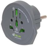 Q2POWER 1.100100-TH utazóadapter, World to Europe, bemeneti feszültség: 100-250 V, 16 A, teljesítmény: 100V-1600W/250V-4000W (1.100100-TH) - patronbolt