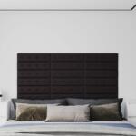 vidaXL 12 db fekete műbőr fali panel 60 x 15 cm 1, 08 m2 (343981)