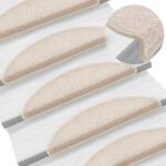 vidaXL 10 db tópszínű lépcsőszőnyeg 56x17x3 cm (149747)