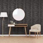 vidaXL 48 db fekete XPS kőmintás fali panel 50 x 50 cm 12 m2 (356942)