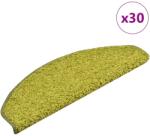 vidaXL 30 db zöld lépcsőszőnyeg 65 x 21 x 4 cm (3365823)