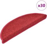 vidaXL 30 db bordeaux piros lépcsőszőnyeg 56x17x3 cm (3365738)