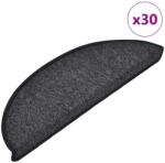 vidaXL 30 db antracitszürke lépcsőszőnyeg 56 x 17 x 3 cm (3365733)