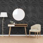 vidaXL 48 db fekete XPS csillagmintás fali panel 50 x 50 cm 12 m2 (356936)