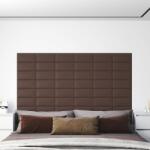vidaXL 12 db barna műbőr fali panel 30 x 15 cm 0, 54 m2 (343777)