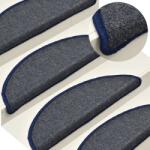 vidaXL 15 db sötétszürke és kék lépcsőszőnyeg 56 x 17 x 3 cm (322364)