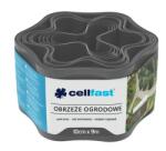 Cellfast Kerti szegély 10 cm x 9 m, grafitszürke, rugalmas műanyag (77768)