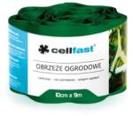 Cellfast Hullámos kerti szegély 10 cm x 9 m, sötétzöld, vízálló műanyag (66979)