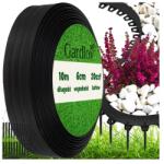 Gardlov fekete rugalmas kerti szegély 6 cm x 10 m, 20 rögzítő tüske (00024562)