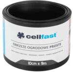Cellfast Fekete kerti szegély 10cm x 9m vízálló (66970)