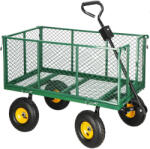 Springos Kerti kézikocsi, 400 kg teherbírás, zöld (GA0011)