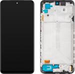 Xiaomi Redmi Note 10 4G/ Note 10S/ Poco M5S, LCD kijelző érintőplexivel és előlapkerettel, fekete (560002K7BN00 5600020K7B00) (GYÁRI) (SERVICE PACK) (560002K7BN00 5600020K7B00)
