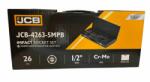 JCB JCB 4263-5MPB ütvecsavarozó szerszámkészlet 1/2" 26 részes 8-32mm (JCB-4263-5MPB)