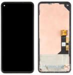  Google Pixel 5 kompatibilis LCD modul kerettel, OEM jellegű, fekete, Grade S+ - mobil-box
