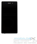 Sony Xperia Z1 kompatibilis LCD modul kerettel, OEM jellegű, fekete, Grade S+