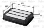VALEO légszűrő VALEO 585161 for PEUGEOT, CITROËN, MITSUBISHI (585161)