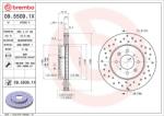 BREMBO féktárcsa BREMBO 09.5509. 1X for HONDA, ROVER, ACURA, MG, … (09.5509.1X)