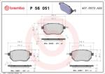 BREMBO Fékbetét készlet BREMBO P 56 051 for NISSAN, INFINITI (P 56 051)