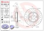 BREMBO féktárcsa BREMBO 09. A532.2X for KIA, HYUNDAI, NAZA (09.A532.2X)