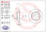 BREMBO féktárcsa BREMBO 08.7165. 21 for VW, SEAT (08.7165.21)