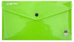 E-collection műanyag, patentos DL irattasak - átlátszó zöld
