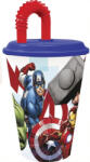 Bosszúállók Heroic Squad szívószálas pohár, műanyag 430 ml (STF57730)