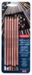 Derwent Set 6 creioane colorate metalice Traditional Derwent