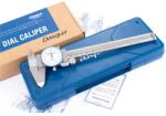 Dasqua - Italia Subler mecanic cu cadran Dasqua 200mm, gradatie 0, 02mm, rezistent la socuri, inox (1331-2120)