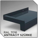  320mm széles Antrazit extrudált alumínium párkány (20202320)