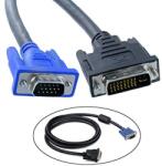  DVI-I (Single Link) - VGA M/M 2m Black kábel (11.99. 5420B)