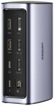 UGREEN 12 az 1-ben Multifunkcionális Dokkolóállomás USB-C USB HDMI DP RJ45 AUX SD TF Szürke (CM555) (AT6957303893256)