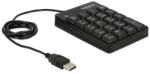 DeLock 127978 USB Key Pad 19 keys Black, Billentyűzet (12481)