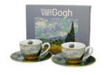 Duo Gift Porcelán kávéscsésze szett 110ml Van Gogh: Búzamező